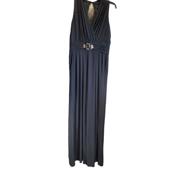 Jessica Howard jumpsuit black w bling 10P - Picture 4 of 11